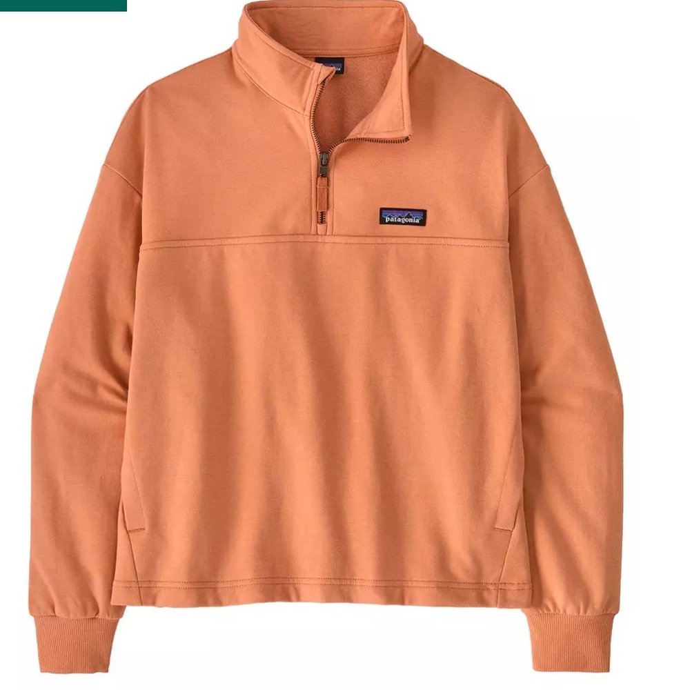 NWT! Patagonia Women's Ahnya 1/4 Zip Pullover Rock Melon XL - Picture 2 of 16